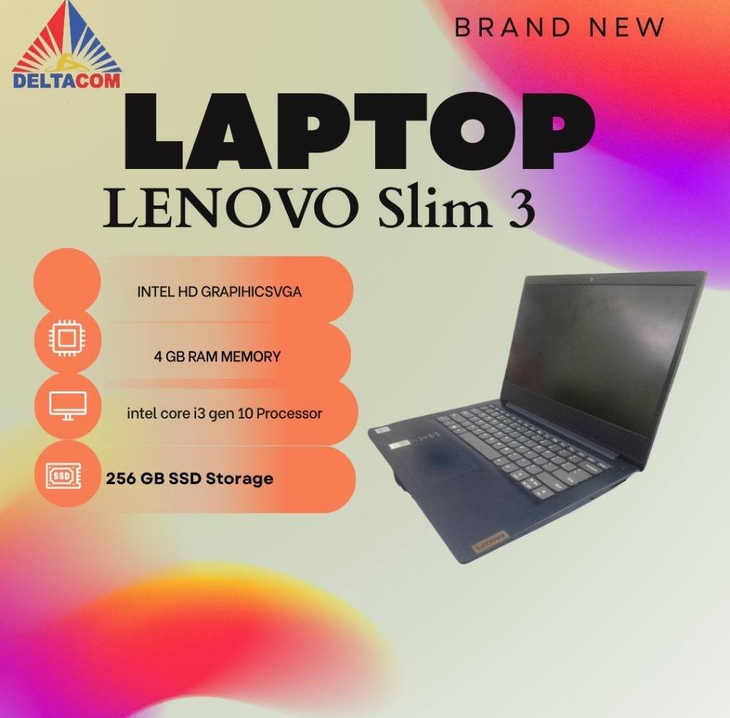 LENOVO Slim 3 INTEL CELERON RAM 4 SSD 256GB ANTI LEMOT DISPLAY 14 INC MULUS TYPE BARU BODY SLIM