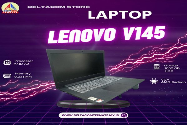 INTEL CELERON RAM 4 GB HDD 1000 GB DISPLAY 14 INC MULUS TYPE BARU BODY SLIM LENOVO V145 14